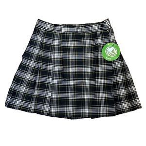 NWT Vintage Cycle Boston Kilt Large USA MADE Green Blue Tartan Plaid Wrap Skirt